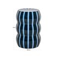 Boyd End Table - Round - Blue - Metal