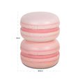 Macarons End Table - Round - Pink - Polyresin