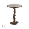 Misty End Table - Round - Bronze - Aluminum