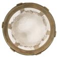 Rixo End Table - Round - Gold - Glass and Aluminum
