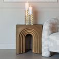 Vevey End Table - Square - Brushed Gold - Metal