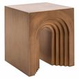 Vevey End Table - Square - Brushed Gold - Metal