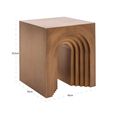 Vevey End Table - Square - Brushed Gold - Metal