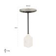 Aurora Glass Round Side Table