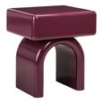 Bennet End Table - 1 Drawer - Burgundy