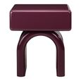 Bennet End Table - 1 Drawer - Burgundy