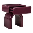 Bennet End Table - 1 Drawer - Burgundy