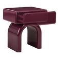 Bennet End Table - 1 Drawer - Burgundy