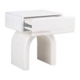 Bennet End Table - 1 Drawer - White