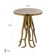Macey Gold Round Side Table