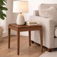 Peony Lamp Table - Square - Walnut - Wood