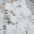 Arco Side Table - Round - Curved Base - Pandora - Marble Effect