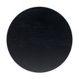 Basil Lamp Table - Round - Black and White - Wood and Marble