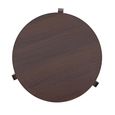 Halo Side Table - Round - Walnut - Wood