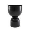 Pepper Side Table - Round - Column Base - Black - Marquina Marble