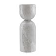 Salt Lamp Table - Round - Column Base - White - Volakas Marble