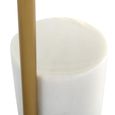 Violet Lamp Table - Round - Gold and White - Stainless Steel and Marble