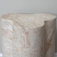 Side Table - Abstract - Natural Stone Finish