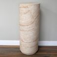 Column Table - Round - Large - Natural Stone Finish