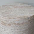 Column Narrow Table - Round - Small - Natural Stone Finish