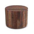 Bassano Side Table - Round - Large - Natural - Teak Wood