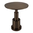 James Side Table - Round - Bronze - Metal