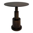 James Side Table - Round - Bronze - Metal