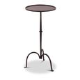 Turijn Side Table - Tripod Leg - Round - Rustic - Black - Metal