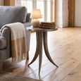 Cruz Side Table - Round - Brown - Aluminium
