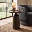 Doha Side Table - Round - Tall - Bronze - Aluminium
