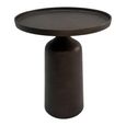 Doha Side Table - Round - Tall - Bronze - Aluminium