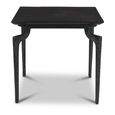 Jake Side Table - Curved Leg - Black - Recycled Wood and Metal
