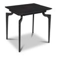 Jake Side Table - Curved Leg - Black - Recycled Wood and Metal