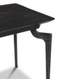 Jake Side Table - Curved Leg - Black - Recycled Wood and Metal
