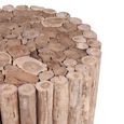 Unique One of a Kind - Side Table - Round - Rustic Natural - Teak Wood
