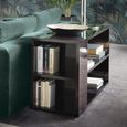 Heritage Sofa Table - Dark Velvet Birch High Gloss
