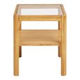 Lourmarin Side Table - Square - Natural - Glass and Oak