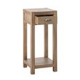 Blois Tall Side Table - 1 Drawer - Natural - Pinewood