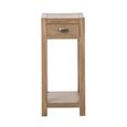 Blois Tall Side Table - 1 Drawer - Natural - Pinewood