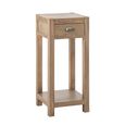 Blois Tall Side Table - 1 Drawer - Natural - Pinewood