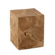 Puzzle Cube Side Table - Square - Natural - Teak Wood