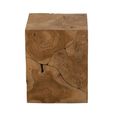 Puzzle Cube Side Table - Square - Natural - Teak Wood