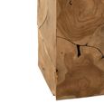 Puzzle Cube Side Table - Square - Natural - Teak Wood