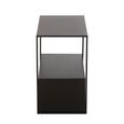 Side Table - with Open Shelf - Black - Metal