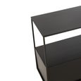 Side Table - with Open Shelf - Black - Metal