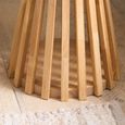 Kylo Oak Lamp Table - Round - Slatted Base