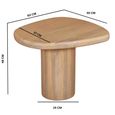 Austin Side Table - Abstract - Natural - Mango Wood