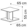 Volare Italian Square Side Table - Venetian Grey