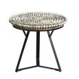 Driftwood Glass Top Round Lamp Table thumbnail 3