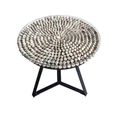 Driftwood Glass Top Round Lamp Table thumbnail 4